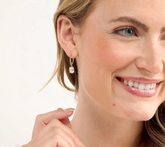 Diamonique Classics Lever Back Drop Earrings, 14k Plated Sterling Silver